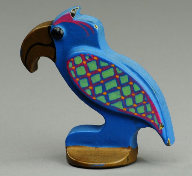 PARROT PAPER WEIGHT Hand painted