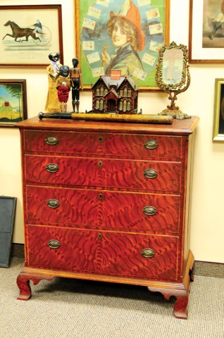 PAINTED CHIPPENDALE CHEST Late 178f30