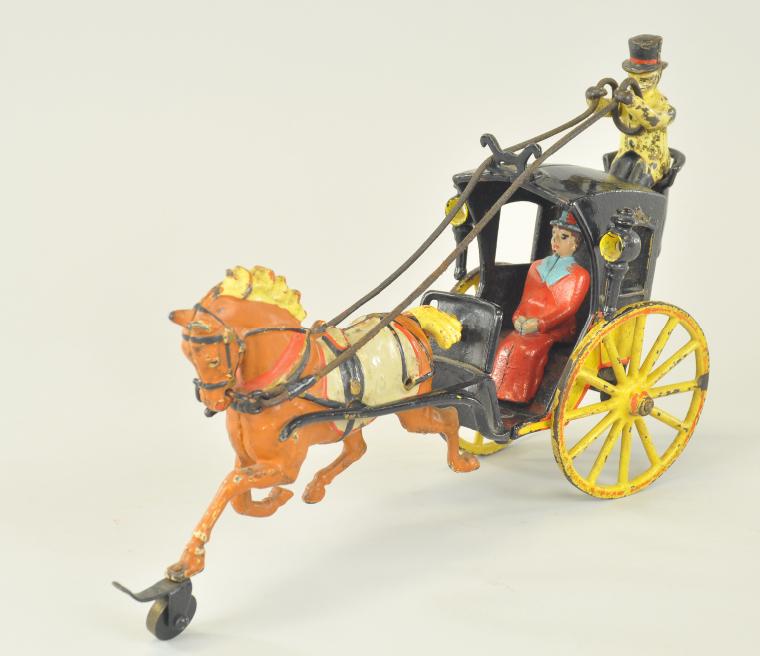 PRATT & LETCHWORTH HANSOM CAB Cast iron