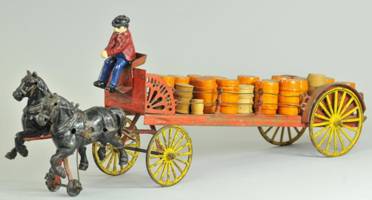 WILKINS DRAY WAGON Cast iron open