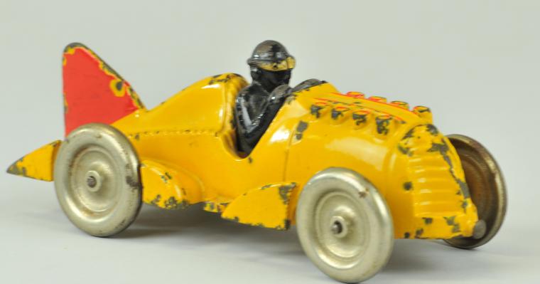 HUBLEY RACER c. 1930s cast iron painted