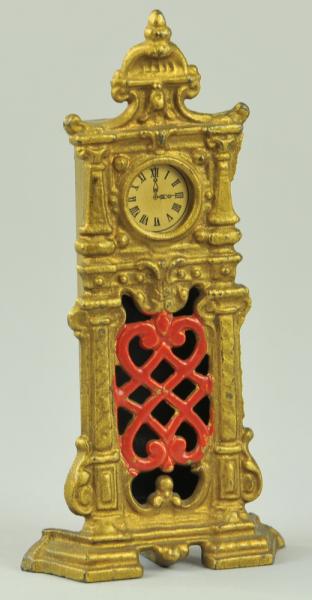 ORNATE HALL CLOCK WITH PAPER FACE