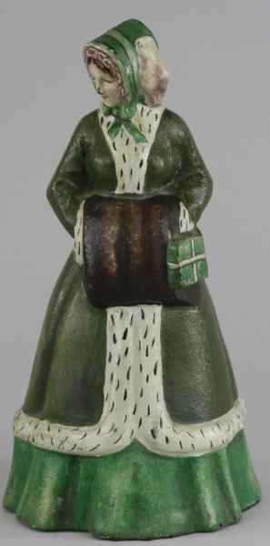 WOMAN WITH MUFF DOORSTOP Albany 17a82b
