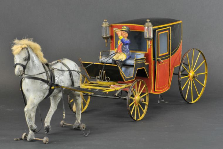 FRENCH HORSE DRAWN BROUGHAM c  17a980