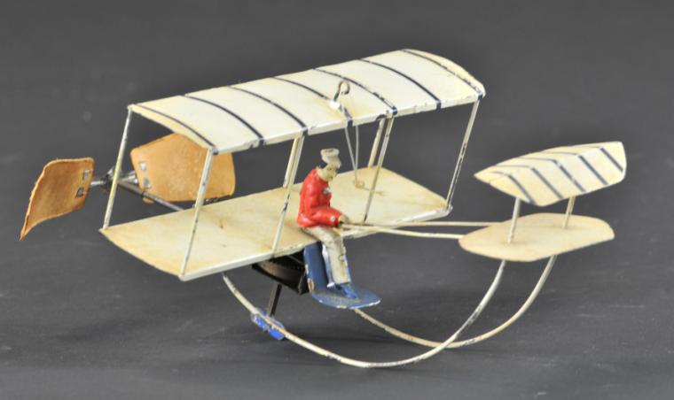 EARLY GERMAN BI-PLANE Hand painted overall