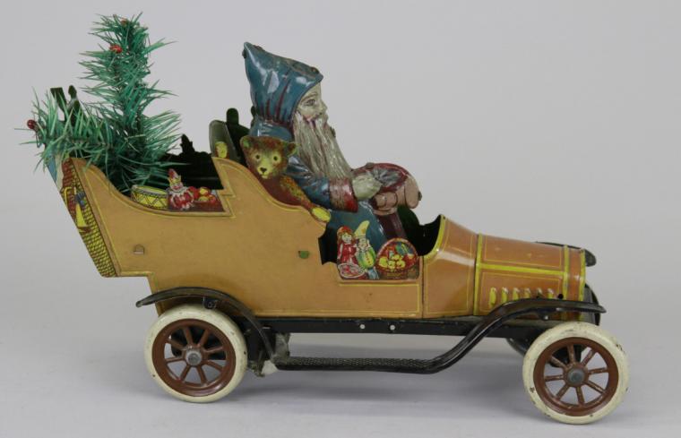 FISCHER FATHER CHRISTMAS CAR c  17a9d4