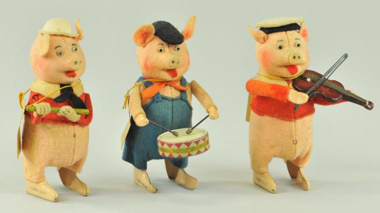 THREE LITTLE PIGS Schuco Germany 17aa17