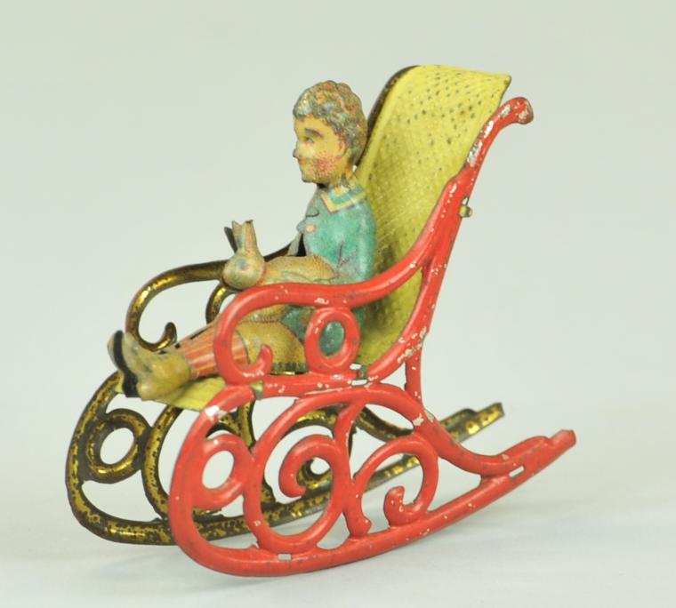 ROCKING CHAIR PENNY TOY Meier pre war 17aa3c