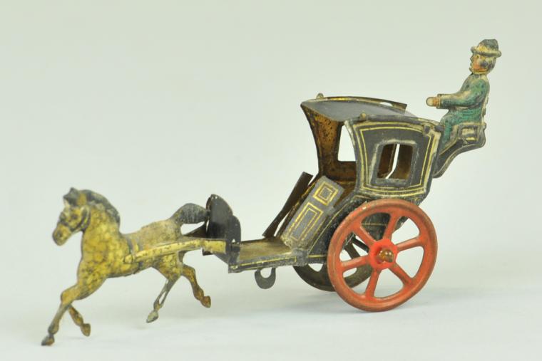 MEIER HORSE DRAWN CAB PENNY TOY 17aa44