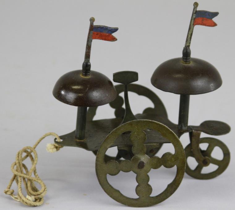 DOUBLE BELL TOY Germany pull toy