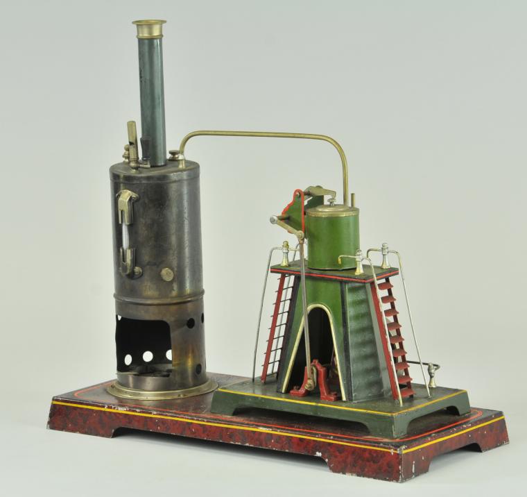 VERTICLE STEAM ENGINE Doll Germany 17aad1