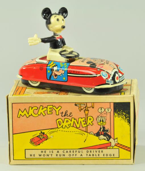 MARX MICKEY MOUSE THE DRIVER IN ORIGINAL