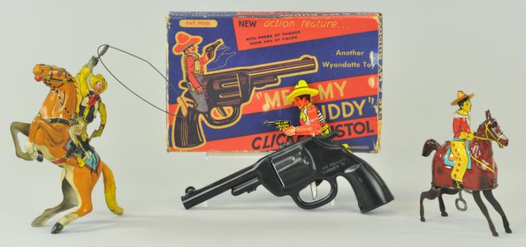 COWBOY TOY LOT Grouping includes  17ab40