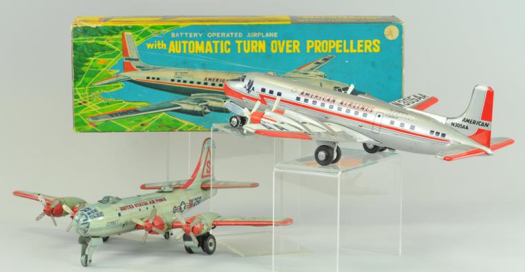 LOT OF TWO TIN AIRPLANES Both made