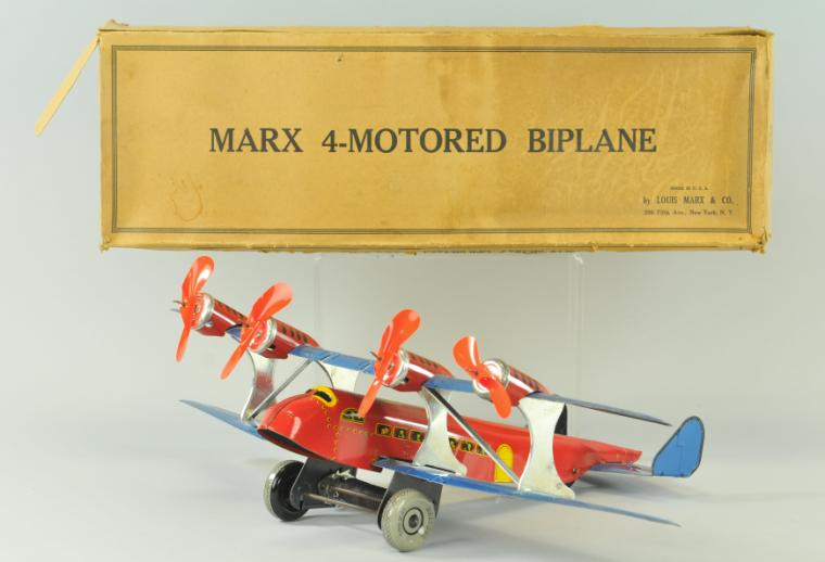 MARX U S MAIL PLANE WITH BOX Lithographed 17ab86