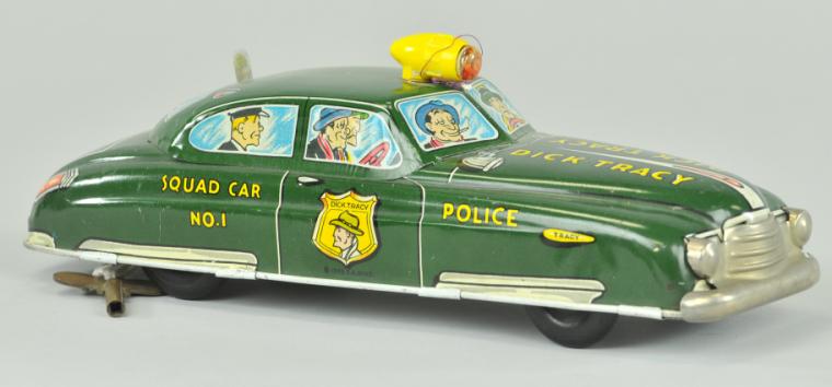 DICK TRACY SQUAD CAR Marx Toys 17ab7e