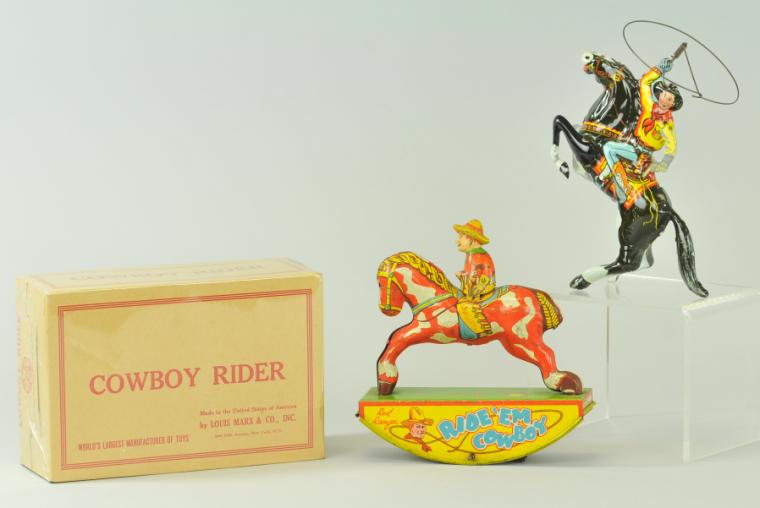 TWO COWBOY RIDER TOYS Includes