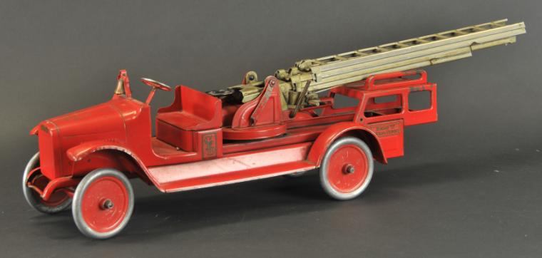 BUDDY L AERIAL LADDER TRUCK Pressed