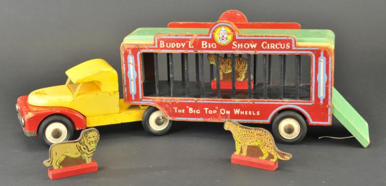 BUDDY L BIG SHOW CIRCUS CAGE TRUCK