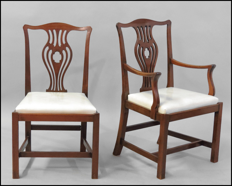 MAHOGANY DINING SUITE. Comprised