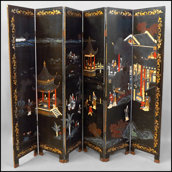 JAPANESE SIX-PANEL LACQUERED AND