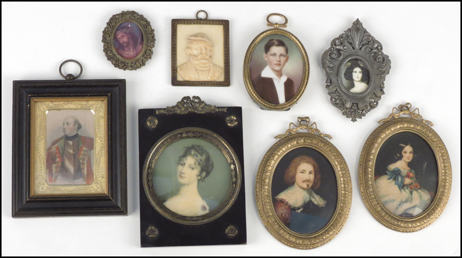 COLLECTION OF PORTRAIT MINIATURES.