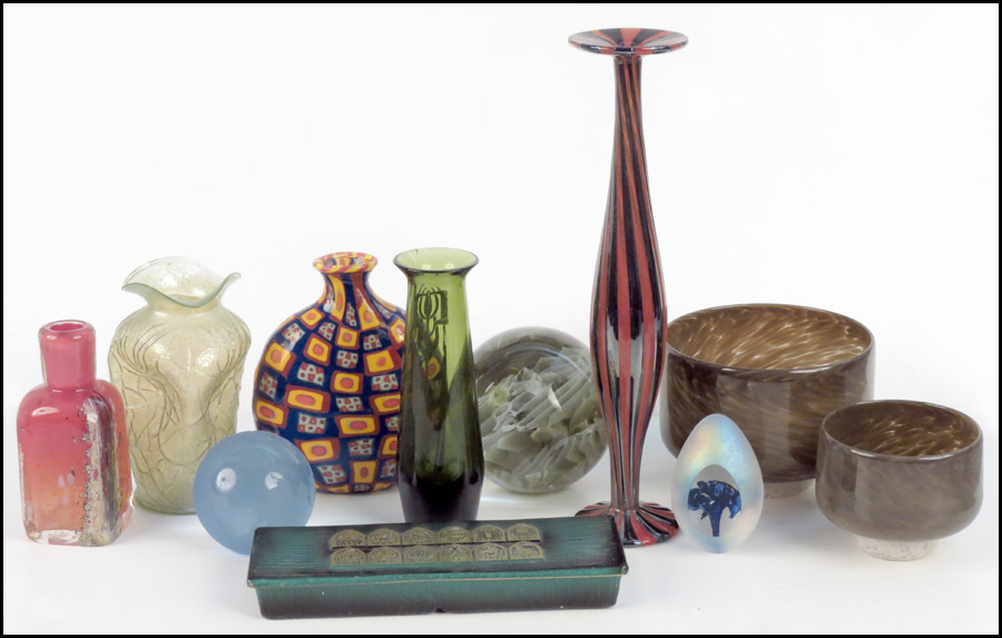 COLLECTION OF ART GLASS Comprised 17aeb3