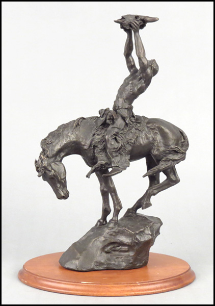 BUCK MCCAIN PATINATED BRONZE OF 17aec0