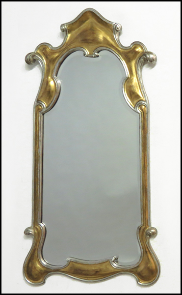 HOLLYWOOD REGENCY STYLE GILT MIRROR.