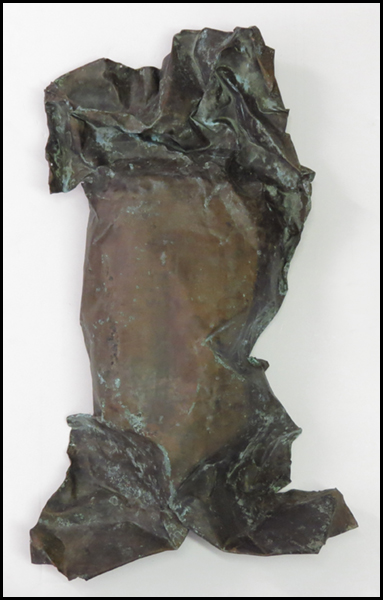 ABSTRACT PATINATED COPPER TORSO  17aeea