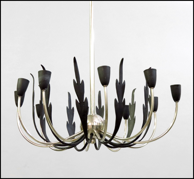 CHROME AND PATINATED METAL TEN LIGHT 17aee4