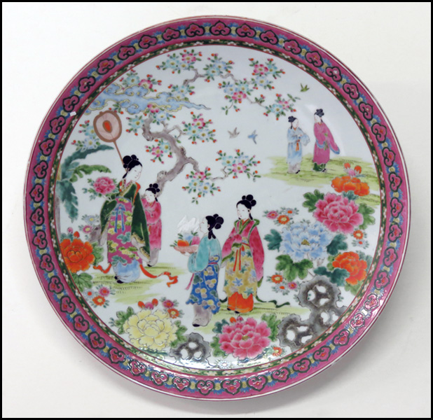 JAPANESE PORCELAIN PLATTER. Diameter: