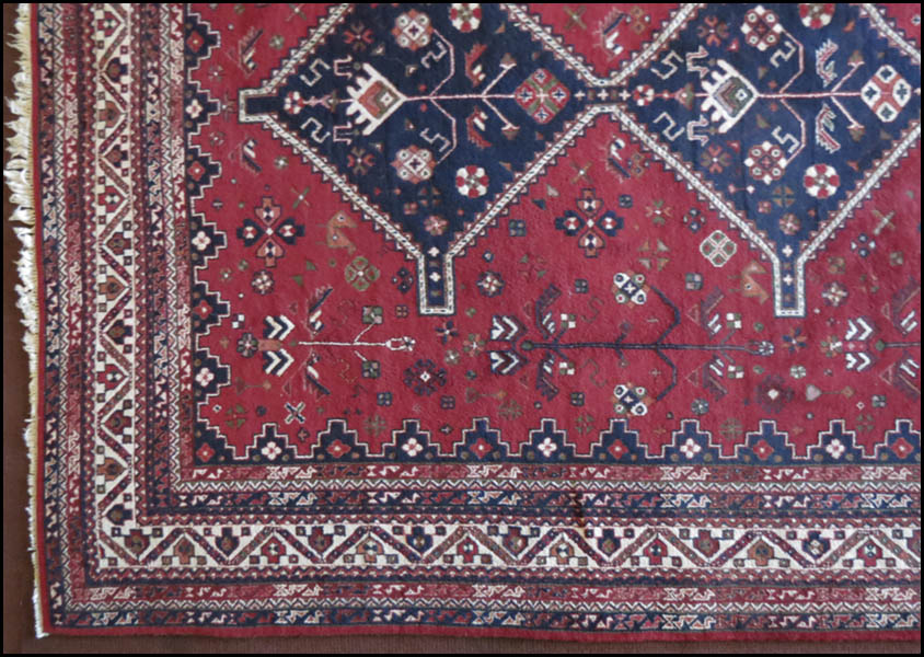 KAZAK WOOL CARPET. 13'8'' x 10'