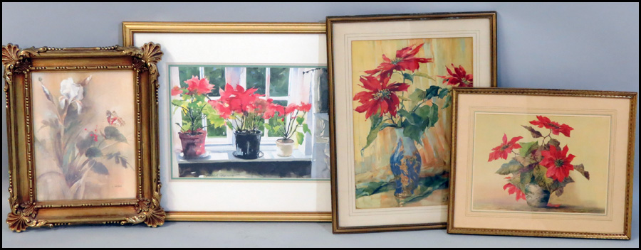 GROUP OF FOUR FRAMED STILL LIFE