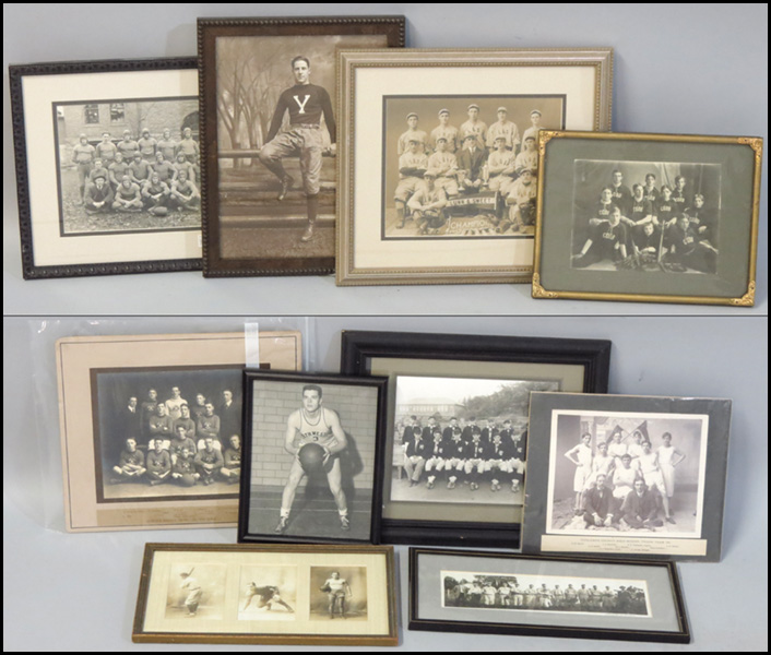 GROUP OF TEN ASSORTED VINTAGE SPORTING 17b004