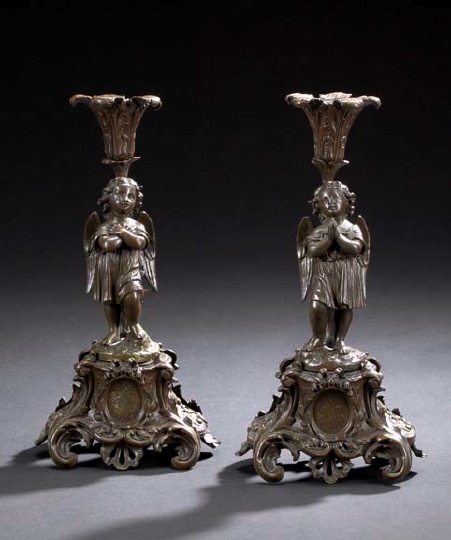 Pair of Napoleon III Bronze Patinated 296c2