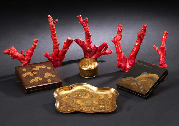 Japanese Lacquered Box Meiji 296f5