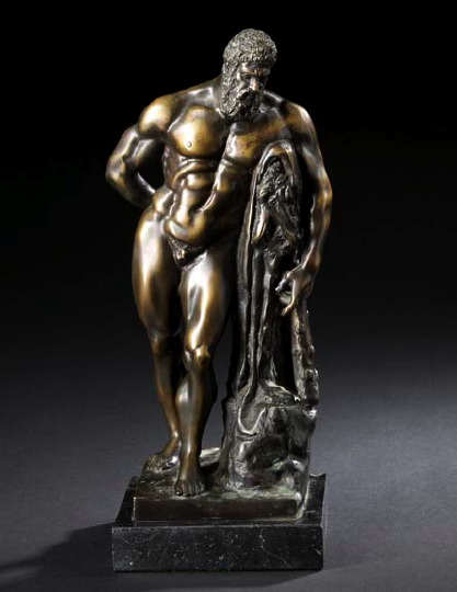 Patinated Bronze Figure of the