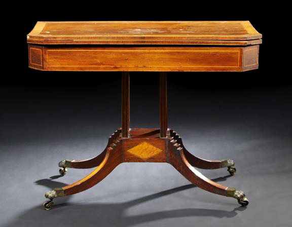 Late Regency Inlaid Mahogany Games 29723