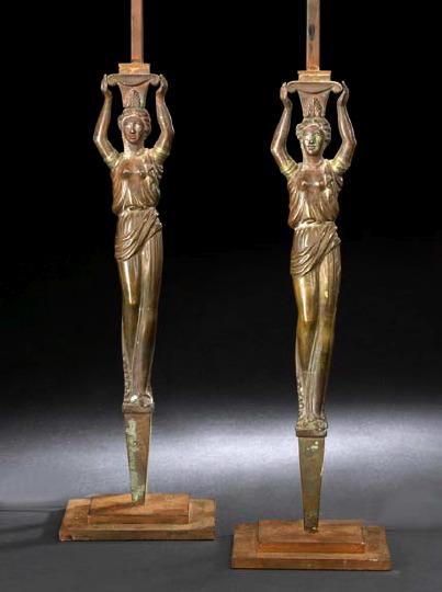 Pair of Italian Patinated Bronze 29778