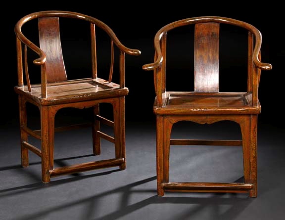 Pair of Chinese Lacquered Rosewood 29795