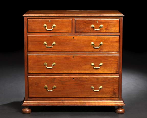 George III Style Mahogany Chest  297ab