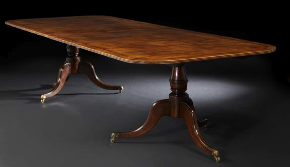 George III-Style Mahogany Dining