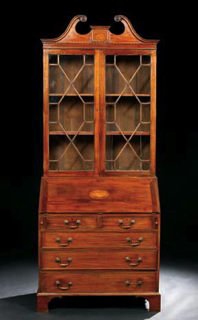 George III Style Mahogany Secretary  297f5