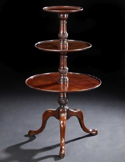 George III-Style Mahogany Dumbwaiter,