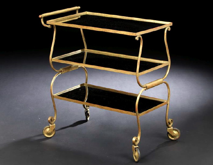 French Gilt-Metal and Mirrored