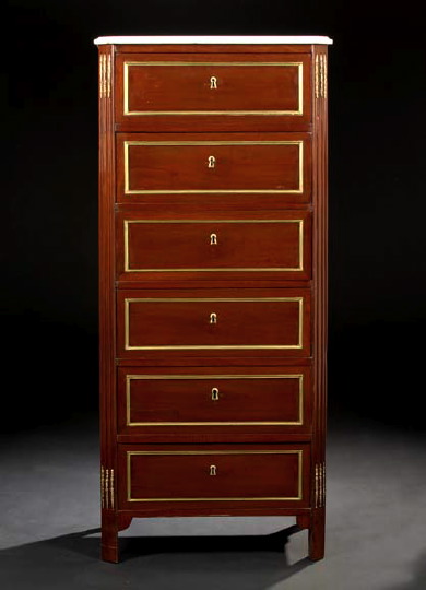 Napoleon III Mahogany and Marble Top 299d6