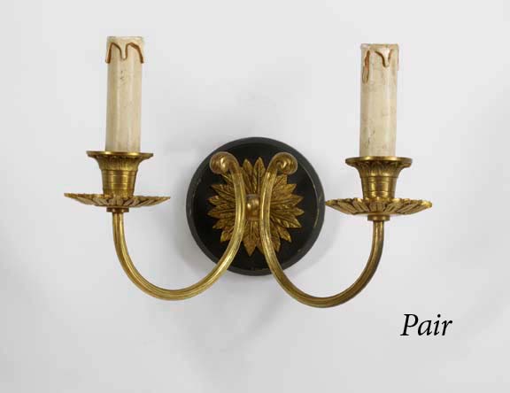 Pair of French Gilt and Black Painted 299e6