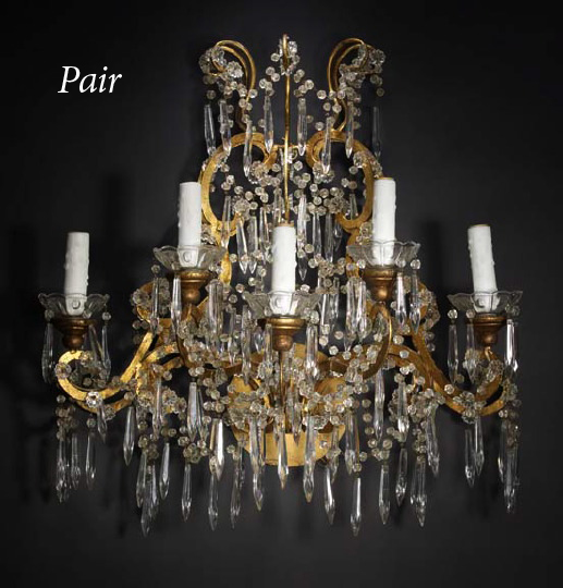 Large and Opulent Pair of Italian 299f7