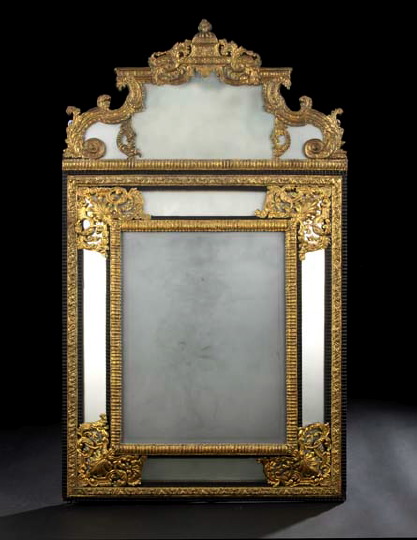 Dutch Embossed Gilt Metal and Ebonized 299ff